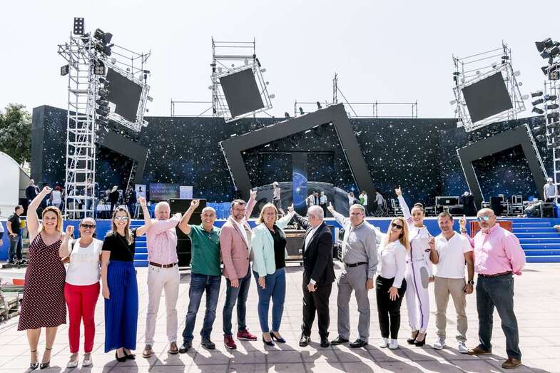 Presentación del Carnaval de Maspalomas, este lunes (Foto TA)